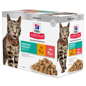 Hill's Perfect Weight Adult & Mature - Chicken & Salmon Pouches